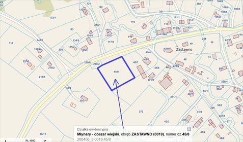 działka na sprzedaż 5321m2 działka Zastawno