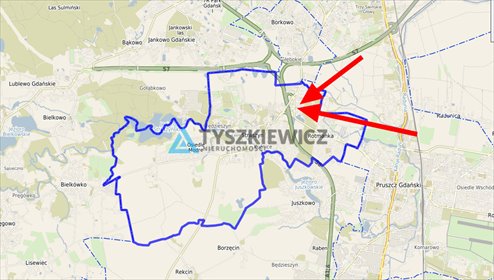 działka na sprzedaż 6633m2 działka Straszyn, Objazdowa