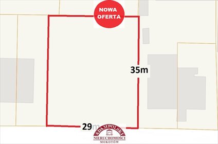 działka na sprzedaż 1027m2 działka Warszawa, Wawer, Sadul