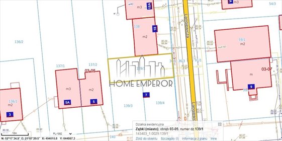 Na sprzedaż działka 222 m² w Ząbkach z mediami i planem MN działka Ząbki, Langiewicza