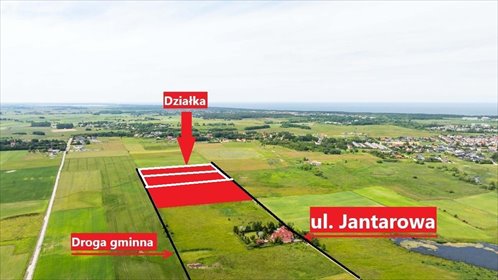 Inwestycyjna działka 4691 m² z możliwością zabudowy działka Zieleniewo, Jantarowa