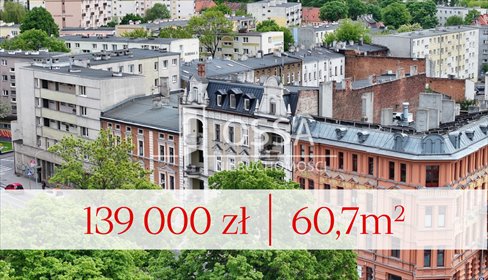 Dwupokojowe mieszkanie 60,7 m² w odrestaurowanej kamienicy mieszkanie Inowrocław, Dworcowa