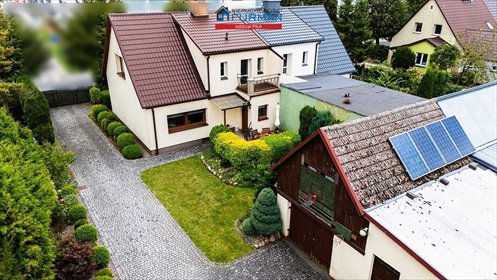 Dom bliźniak z ogrodem i garażami w Trzciance dom Trzcianka