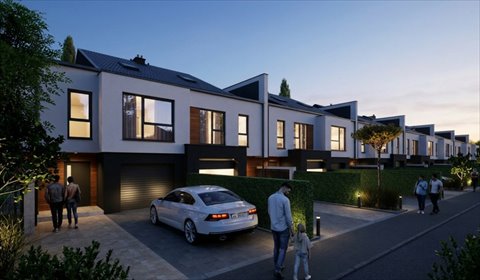 Do sprzedania nowoczesna szeregówka 142 m² z tarasem na dachu dom Rzeszów, Herbowa