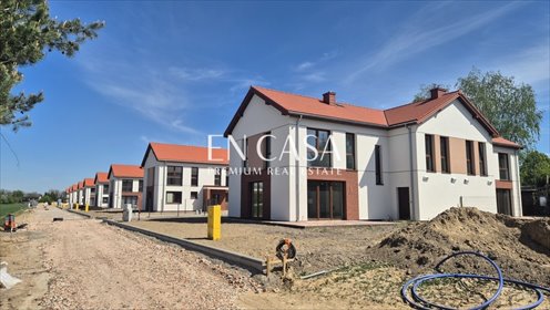 Nowoczesny dom bliźniaczy 5 pokoi z dużym ogrodem dom Płochocin