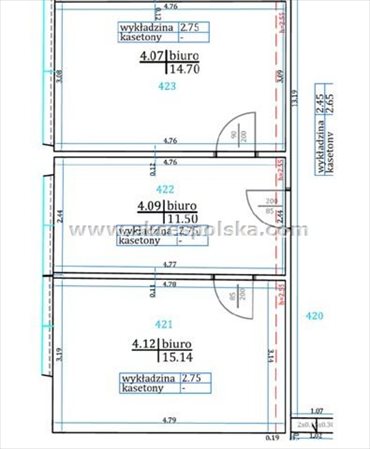 Zapraszam do obejrzenia nowoczesnego biura 41 m² z klimatyzacją lokal użytkowy Warszawa, Wola, Pańska