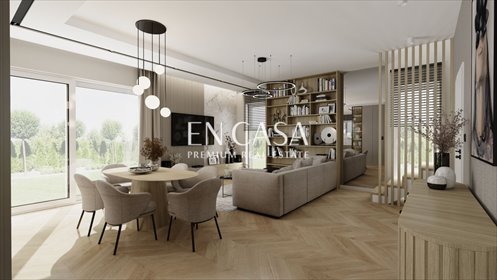 Nowoczesny dom 157 m² z dużymi przeszkleniami i garażem dom Komorów