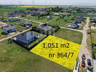 Sprzedam działkę 1051 m² w Kończewicach z warunkami zabudowy działka Kończewice