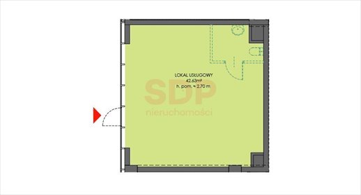 lokal użytkowy na sprzedaż 43m2 lokal użytkowy Wrocław, Stare Miasto, Stare Miasto, Księcia Witolda