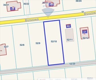 działka na sprzedaż 802m2 działka Błędowo, Brzozowa