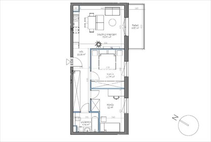mieszkanie na sprzedaż 60m2 mieszkanie Bydgoszcz, Kapuściska, Sandomierska