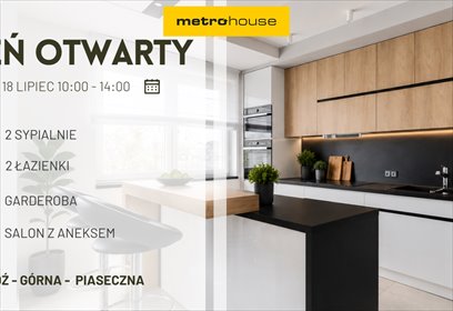 Dwupoziomowe 103 m² z garderobą i dużymi oknami mieszkanie Łódź, Piaseczna