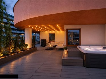 Ekskluzywny penthouse 115 m² z tarasem 100 m², jacuzzi i sauną mieszkanie Kraków, Prądnik Czerwony, Dobrego Pasterza