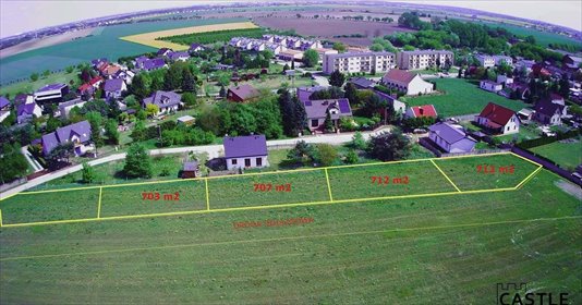 działka na sprzedaż 703m2 działka Dopiewiec, ul. Ogrodowa