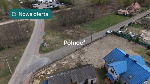 Działka budowlana z projektem bliźniaka, narożna, 639 m² działka Pasek, Olszowa