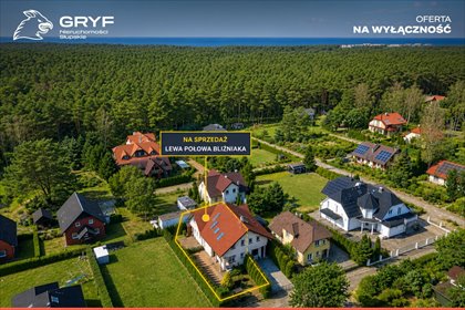 Dom nad morzem w Rowach, 105 m², blisko plaży dom Rowy, Bałtycka