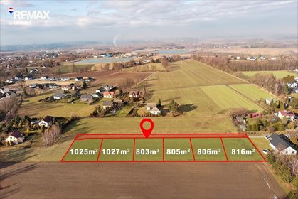Działka pod dom w Kaniowie 816 m² media, MPZP działka Kaniów, Łabędzia