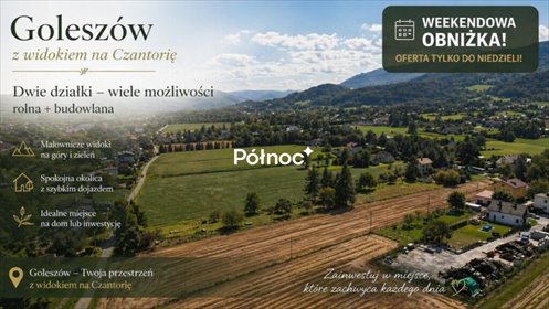 działka na sprzedaż 5220m2 działka Goleszów