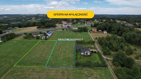 Widokowa działka budowlana 53 a z mediami w Głogoczowie działka Głogoczów