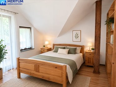 Urokliwy dom drewniany 141 m2 z lasu, ogrzewanie podłogowe dom Makówka