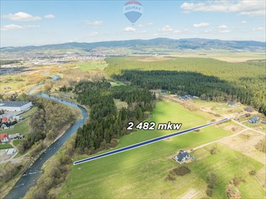 działka na sprzedaż 2482m2 działka Szaflary, Polna