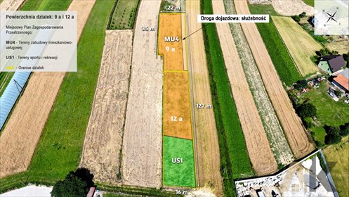 działka na sprzedaż 1269m2 działka Podegrodzie