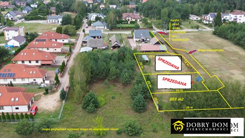 Działka budowlana w Ignatkach, 803 m², media, blisko Białegostoku działka Ignatki
