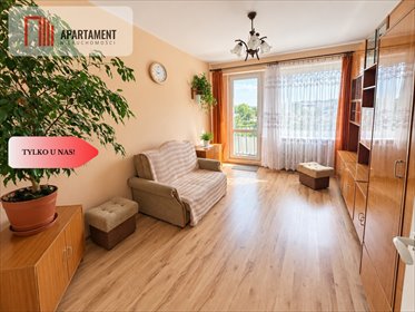 3-pokojowe mieszkanie 48,2 m² z balkonem, jasną kuchnią - polecam! mieszkanie Chojnice, Ceynowy