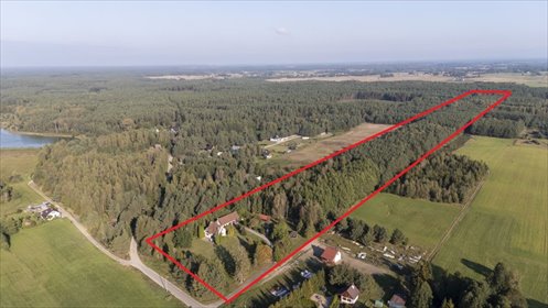 Działka z domem, lasem i dostępem do Wierzycy, Kaszuby działka Bartoszylas