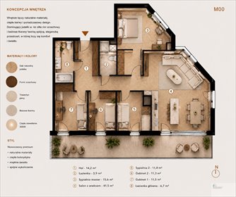Przestronny apartament 101,59 m2 z dużym balkonem i widokiem mieszkanie Katowice, Ignacego Paderewskiego