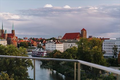 Luksusowy dwupoziomowy apartament 305 m2 z tarasami i panoramicznymi widokami mieszkanie Wrocław, Śródmieście, Nadodrze, Jedności Narodowej