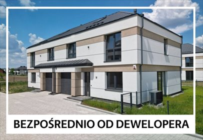 Nowoczesny dom bliźniaczy 186 m2 w Wilanowie Powsin dom Warszawa, Wilanów Powsin, Rosochata