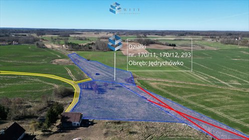 działka na sprzedaż 3700m2 działka Jędrychówko