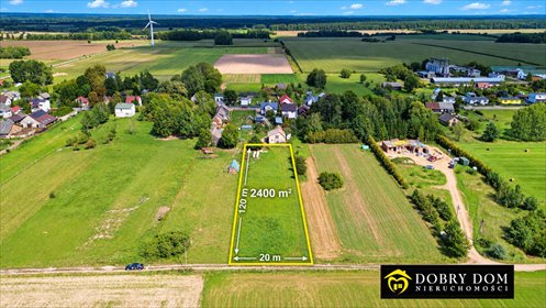 Działka 2400 m² w Dobrzyniówce (prąd w drodze) działka Dobrzyniówka