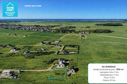 działka na sprzedaż 1005m2 działka Łebcz, Ryterska