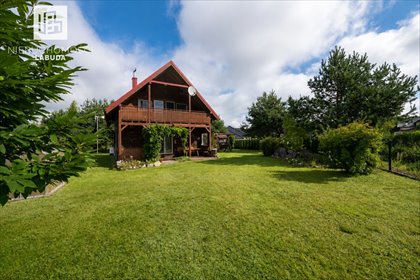 Dom drewniany 103 m² z ogrodem i garażem - polecam! dom Szarłata, Brzeziny, Malinowa