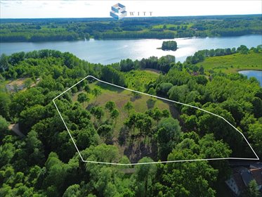 Działka z linią brzegową jeziora Morąg i panoramicznym widokiem działka Gubity