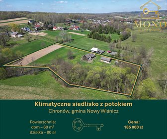 Urokliwe siedlisko z własnym potokiem i klimatycznym domem dom Chronów