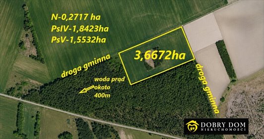 Działka rolna 36 772 m² w Topilcu (las, dostęp do drogi) działka Topilec