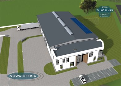Polecam nowoczesny obiekt magazynowo-biurowy 1789 m² z własną stacją trafo lokal użytkowy Wróblew