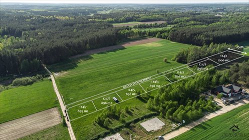 działka na sprzedaż 898m2 działka Solniczki, Leśna