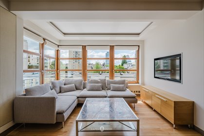 Nowoczesny 3-pokojowy apartament na ostatnim piętrze z panoramicznym widokiem mieszkanie Warszawa, Śródmieście Mirów, Sienna
