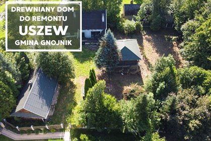 Na sprzedaż dom do remontu z dużą działką 1700 m² w Uszewie dom Uszew