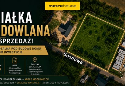 Działka budowlana 3582 m² z MPZP, media, las, Skierniewice działka Skierniewice, Sosnowa