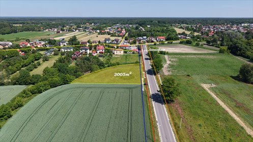Na sprzedaż działka rolna 3005 m² w Grądki z warunkami zabudowy działka Grądki