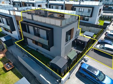 Dwupoziomowy apartament z ogrodem i tarasem na dachu mieszkanie Węgrzce, Warszawska Gajówka Rejów