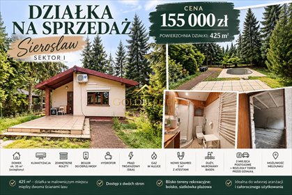 Zapraszam do zakupu działki 425 m² z domkiem w Sierosławiu działka Sierosław