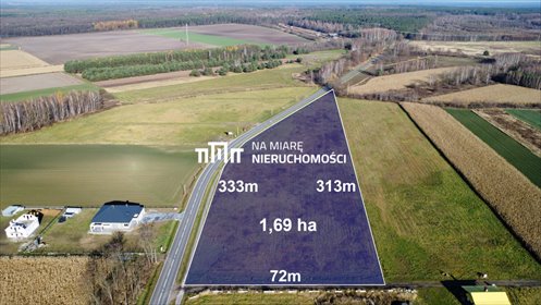 Na sprzedaż działka 1,69 ha z warunkami pod 8 domów i usługi działka Wiązownica, Radawska