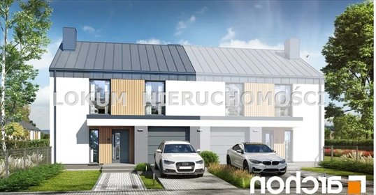 Nowoczesny dom bliźniak z garażem i widokiem na las dom Pawłowice
