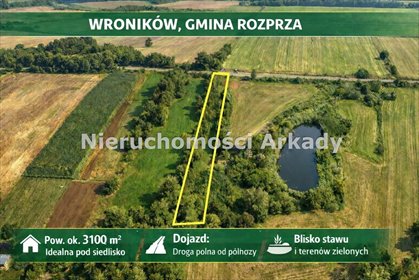 działka na sprzedaż 3100m2 działka Wroników